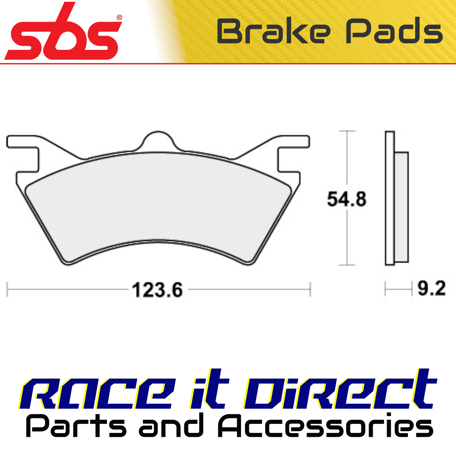 Brake Pads for POLARIS SPORTSMAN 500 6X6 2000-2008 Rear Off Road / Atv SBS