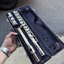 Bundy Selmer Company Silver Plated Flute w/ H...