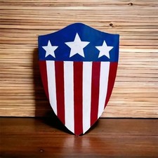 Captain America First Avenger Shield 22" Metal Red White Stars Cosplay Prop