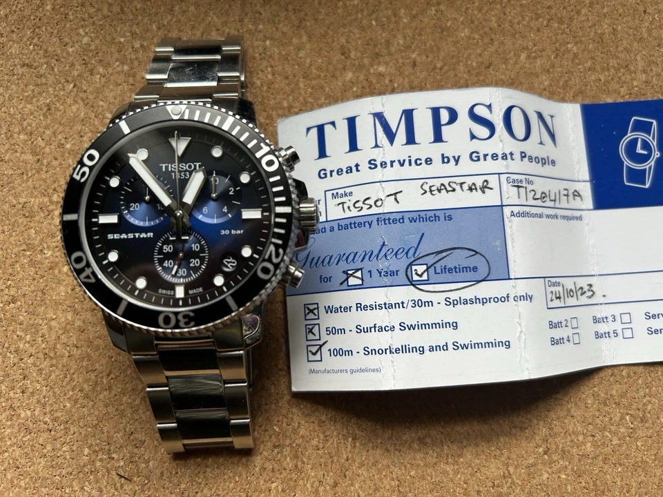 Tissot Seastsar 1000 Chronograph (free lifetime battery replacement) - Image 2 of 4
