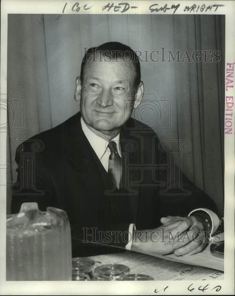 1968 Press Photo Humble Oil and Refining Co.-M.A. Wright, Chairman of the Board