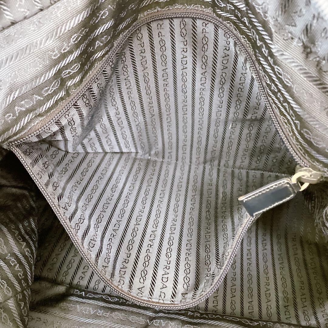 Rare PRADA Triangular Logo Nylon Mini Boston Bag … - image 9