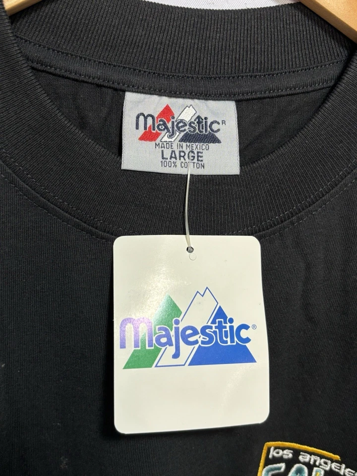 Los Angeles Galaxy Shirt Black Men’s Large Majestic Embroidered New NWT Vintage - Image 4 of 4