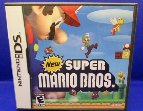 Nintendo DS Super Mario Bros. Game Cartridge Case & Booklet