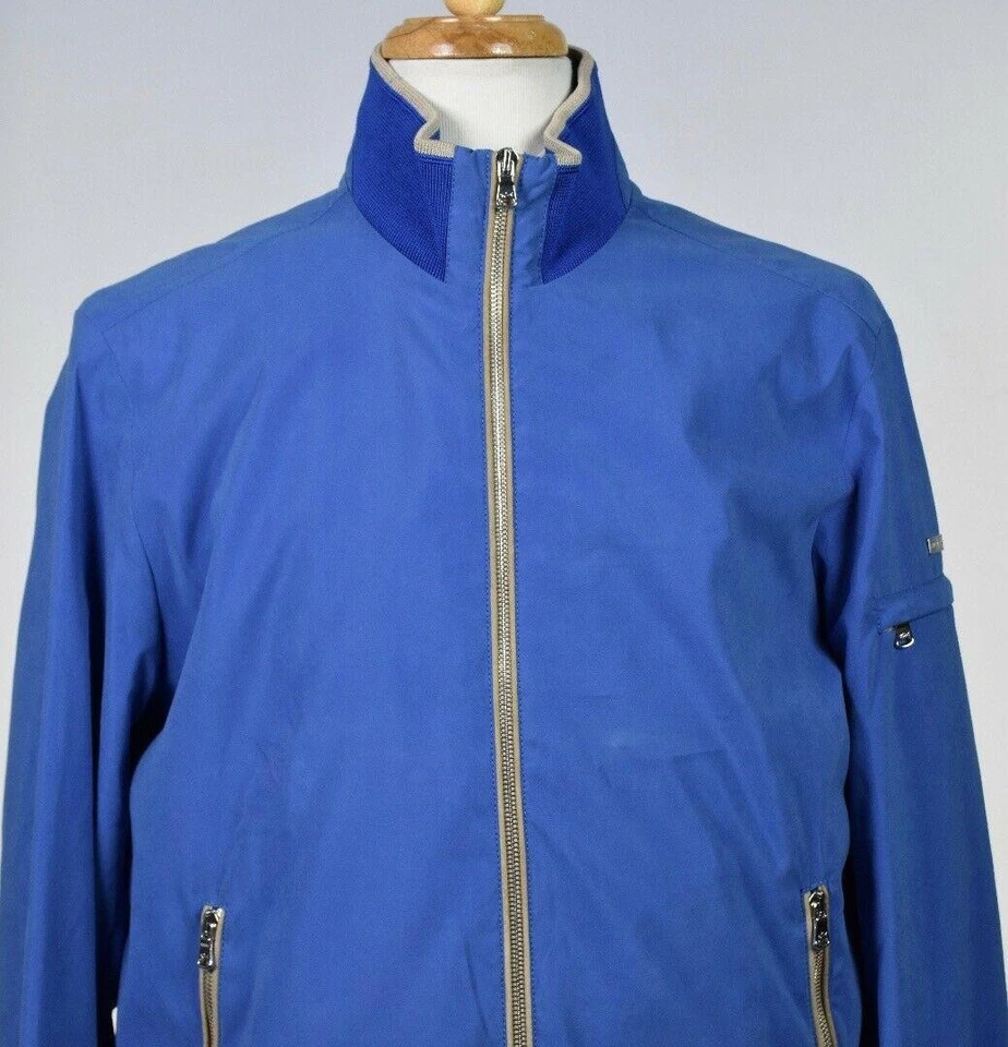 Chaqueta PAUL & SHARK Yachting Para Hombres Detalle Gamuza Azul Claro Talla L NUEVA BIN12-76 Foto 4 de 4