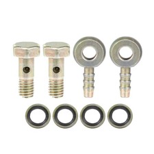 A ABSOPRO Banjo Bolt M6x1 Hose Barb 0.75"x0.39", Bronze Tone