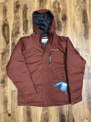 NEW Columbia Mens XL Oak Harbor II Insulated Jacket OMNI TECH NWT SPICE RED
