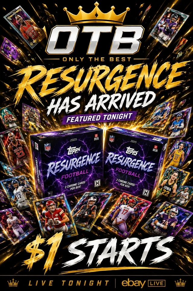 RESURGENCE NFL 🔥 NBA LEGENDS ⚾ MODERN BASEBALL 💥 $1 STARTS ⭐
