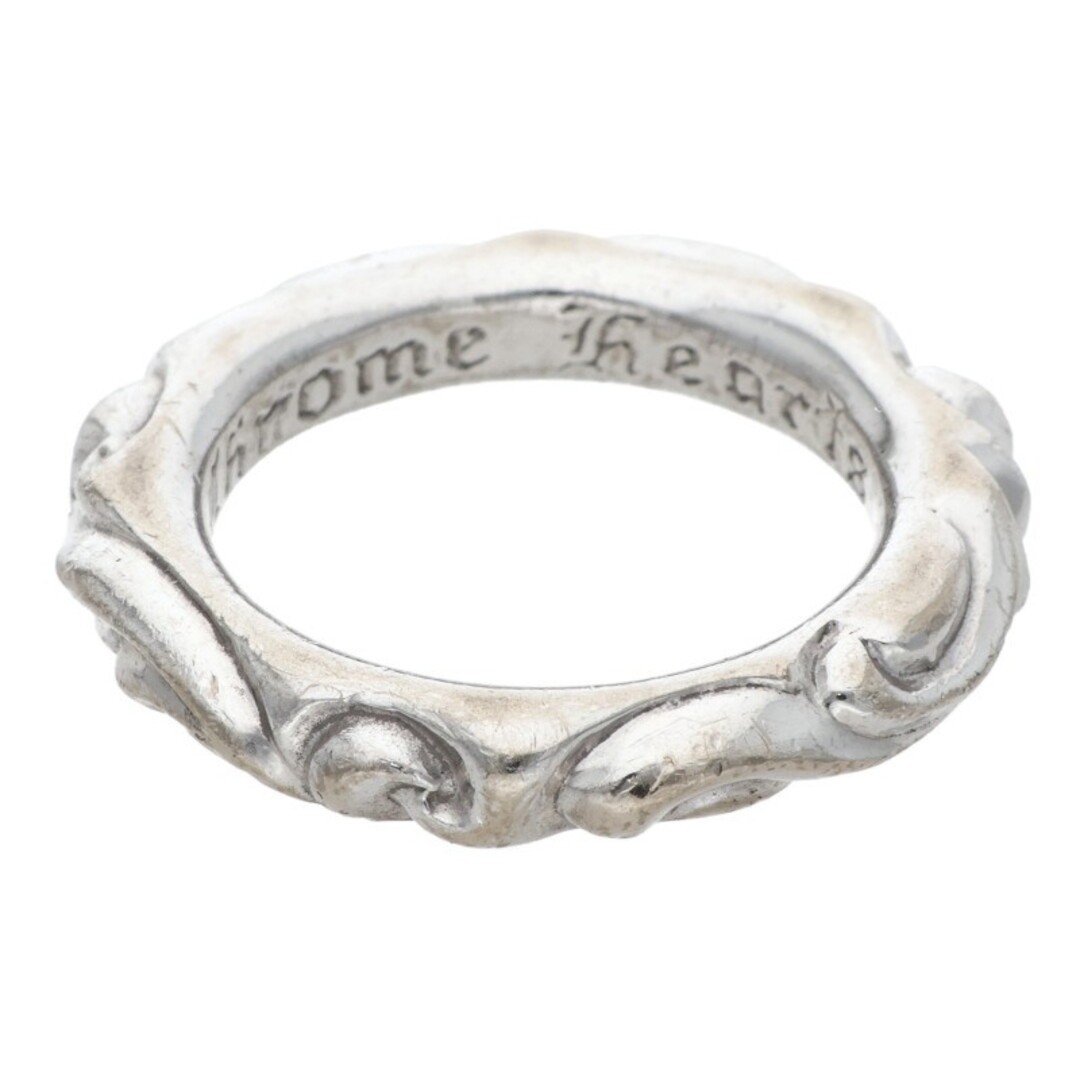 Chrome Hearts 18KWG SCRL Band Scroll White Gold Ring Men's Size 14.5 Used 844e03 thumbnail 2