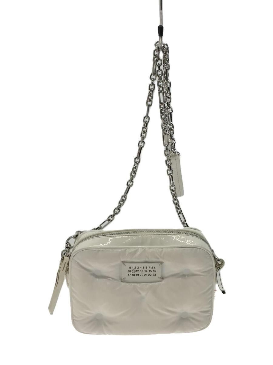 【MAISON MARGIELA】CHAIN SHOULDER BAG Maison Margiela Shoulder Bag GLAM SLAM Chain Patent White