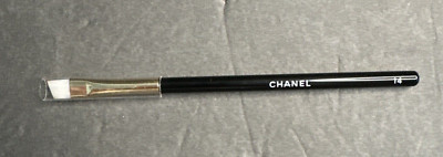 CHANEL Pinceau Biseaute Angled Liner Brush #14 Brush Black White NEW No Box