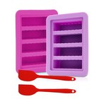 2 Pack Silicone Butter Molds Tray with Lid for Making Herb Butter Candles Baking