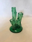 Antique Steuben Glass Translucent Green Triple Thorn Trunk Vase Steuben Mark