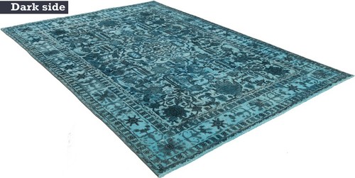 Vintage Rilievo Tappeto Persiano Annodato a Mano 280x198 cm-Orient Tappeto - Picture 4 of 14