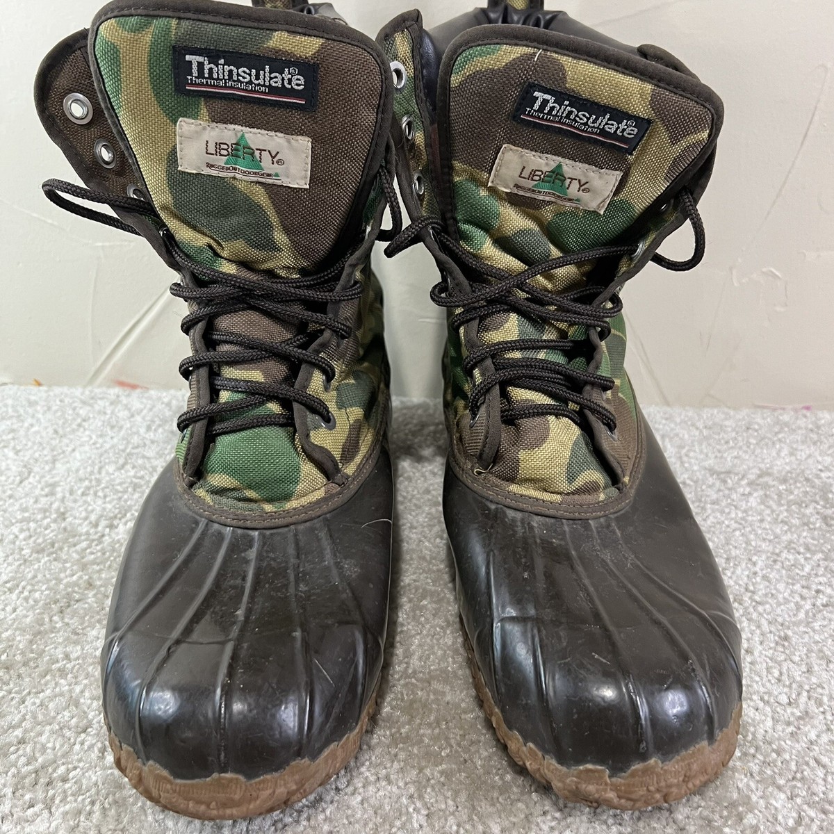 Liberty Sz 10 Boots Rugged Outdoor Gear Thinsulate Camo