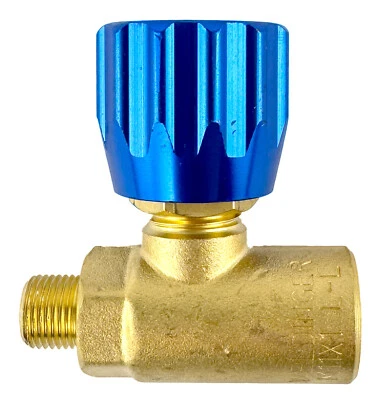 WELDINGER Flaschenverschlussventil für O²-Einwegflaschen CFH TYP M11x1 lks auf M11x1 lks