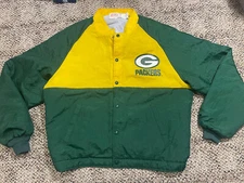 VINTAGE 1990s GREEN BAY PACKERS Owens Corning Fiberglas JACKET NFL SIZE XL Rare