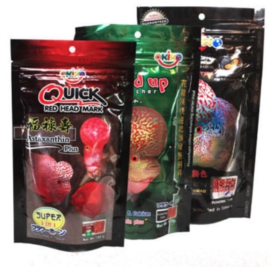   OKIKO fish food high quality head up flowerhorn colour cichlids fish 100 g.