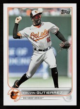 2022 Topps Update Kelvin Gutierrez #US319 Baltimore Orioles Baseball Card