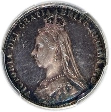 GREAT BRITAIN Proof 3 Pence 1887 NGC PF63 'Victoria'
