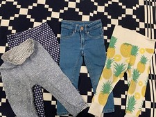  BRAND: GAP, PETIT PILOU, H M TODDLER PANTS LOT OF 4  18-24 MOS 