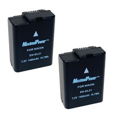 Refuelergy TWO BATTERIES for NIKON EN-EL21 Nikon 1 V2 D-SLR FULLY DECODED