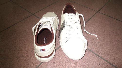 New Tommy Hilfiger Sneaker Casual man 9 off white - Picture 4 of 4