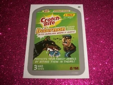 2013 Wacky Packages All New Series 11 (ANS11) SILVER Border "CROTCH BITE" #40