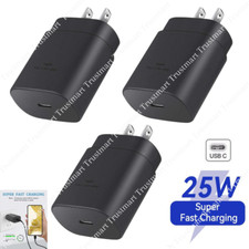 25W USB C Super Fast Wall Charge PD Adapter Block For Samsung/LG/iPhone/iPad Lot