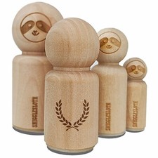 Wreath Laurel Branch Frame Rubber Stamp for Stamping Crafting Planners