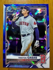 2021 Bowman Chrome TRISTON CASAS Sapphire Edition #BDC-173 Red Sox