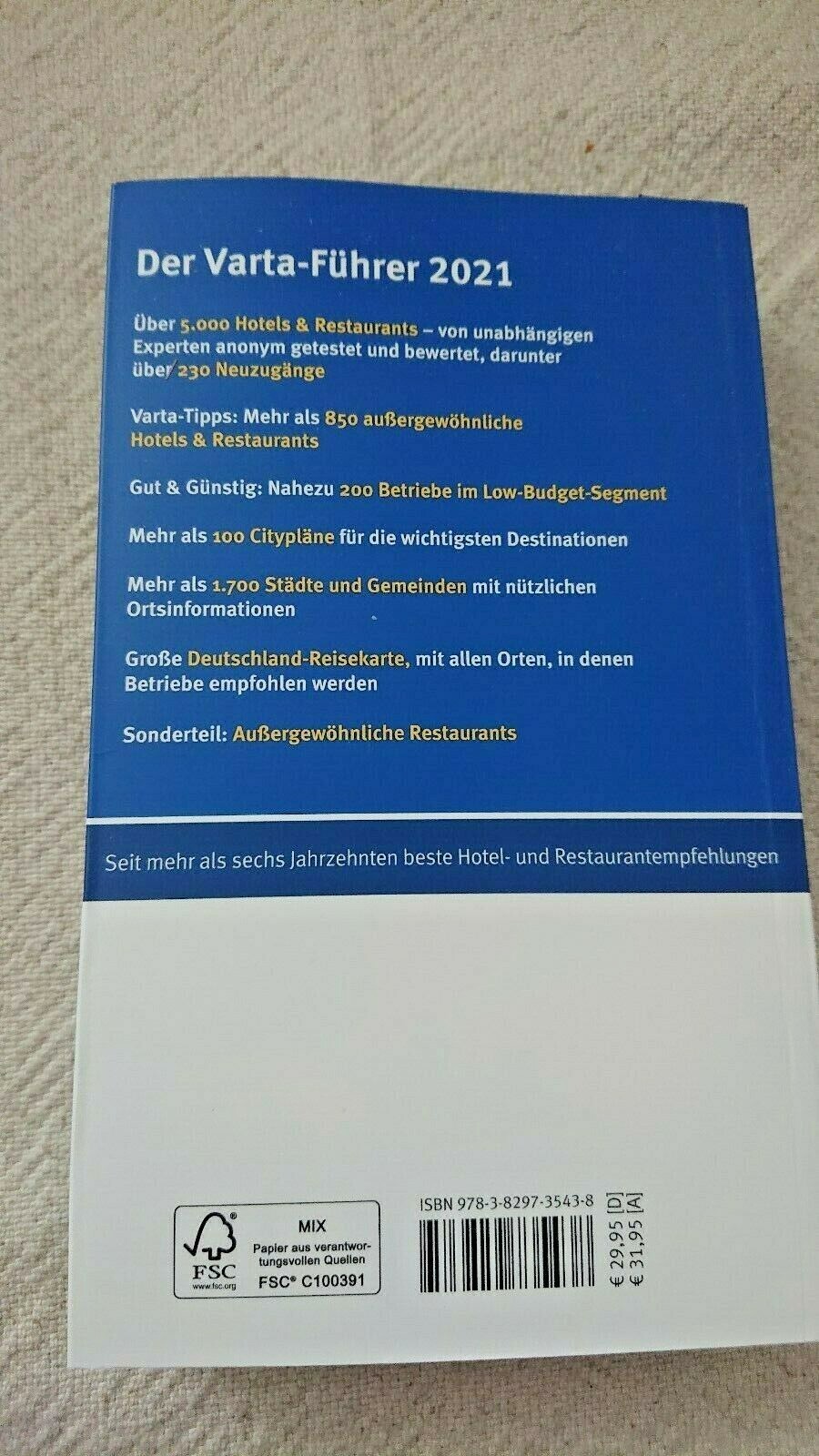 Thumbnail - Der Varta-führer 2021 - Hotels Und Restaurants In Deutschland