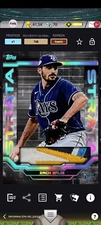 Baseball Topps Bunt 2023 digital ZACH EFLIN ICONIC /158  STRATA RAINBOW RELIC 