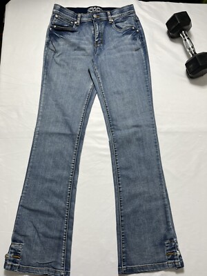 western jeans blue denim women's size 5/6*34 straight leg #B-988 