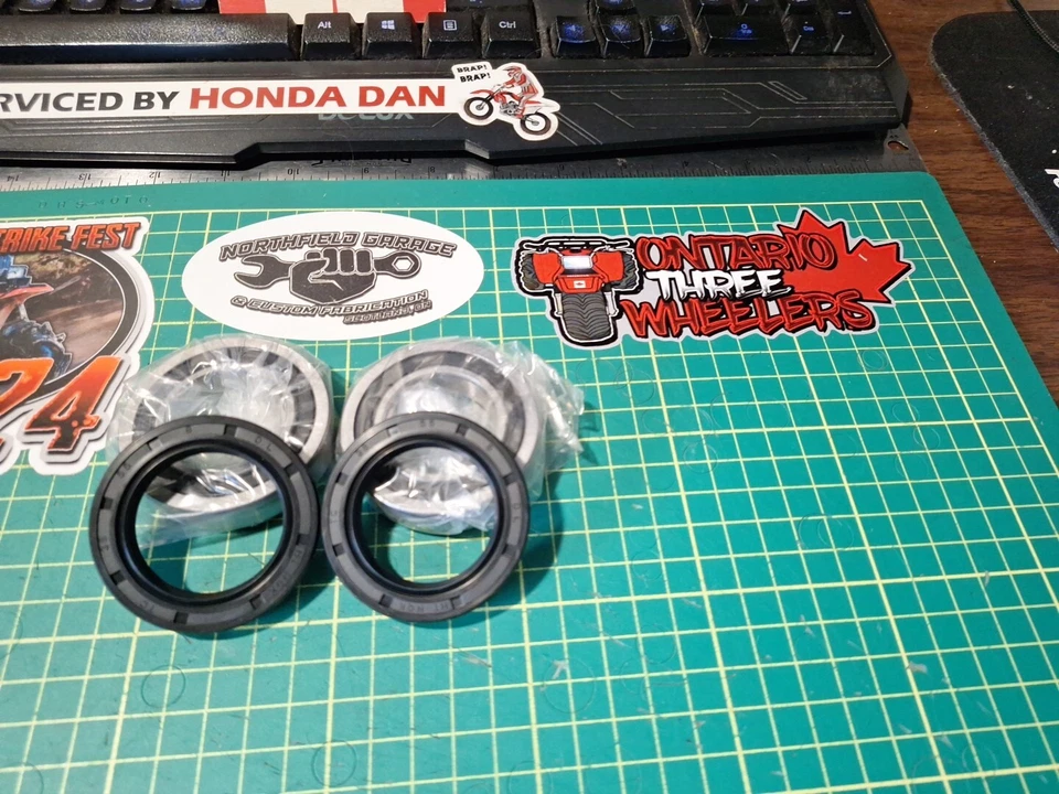 Kit de cojinetes de eje trasero Honda ATC70 TRX70 reemplaza 96100-60060 para 1978-1987 70cc Foto 4 de 4