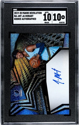 2019-20 Panini Revolution Ja Morant #RA-JMT rookie auto SGC 10/10 graded RC