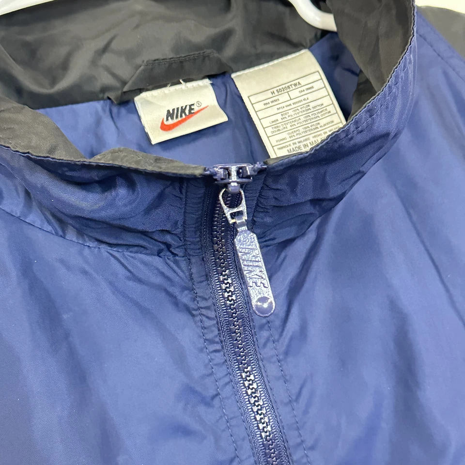 Винтажный 90-х Nike ветровка большой свуш куртка многоцветный ColorBlock размер большой - Изображение 2 из 4