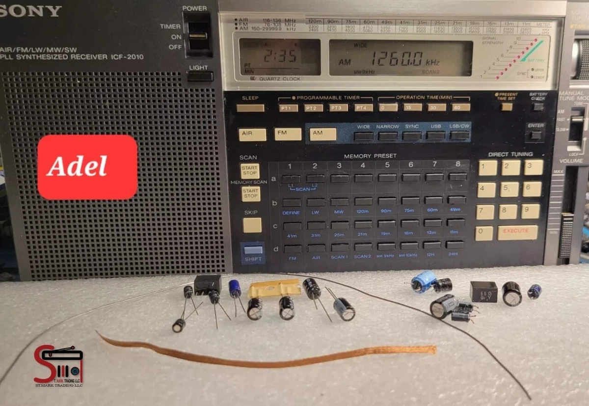 Récepteur Radio Sony ICF-2010 (1991) - Ondes Courtes, PLL, AM/FM/LW/SW - Occasion