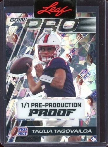 2024 Leaf Pro Set Metal Goin Pro Proof Crystal Pro Set Taulia Tagovailoa Rc 1/1