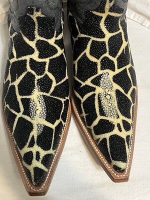 Stingray Leopard Print Pointed Toe Cowboy Boots by El General 1901 Mens Size 7.5 El General 1901 Exotic Stingray Diamond | Mercari main image 4