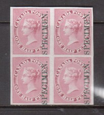 Canada #8Pi Extra Fine Proof Block On India Paper
