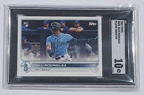 2022 Topps Series 2 JULIO RODRIGUEZ RC SP Image Variation #659 Rookie SGC 10