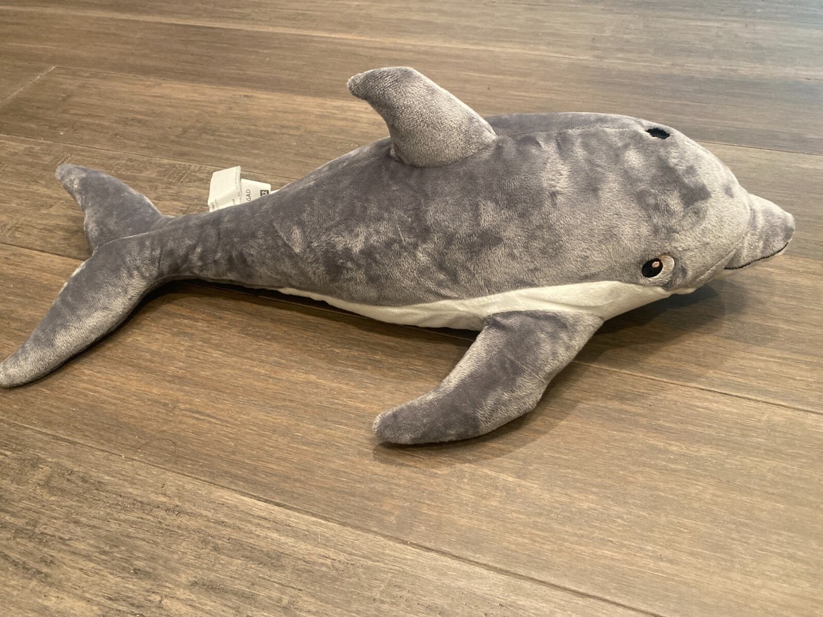 IKEA BLAVINGAD BLÅVINGAD Soft Toy Dolphin/gray 20