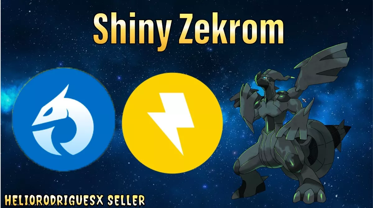 Pokémon Go Shiny Zekrom - Level 50 2 Charge Move 4400+ CP For PvP Master  League