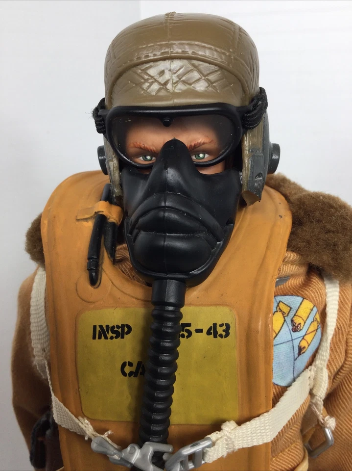 1/6 CUSTOM GI JOE US B-17 8TH AIR FORCE BOMBER PILOT FLIGHT GEAR + STAND WW2 - Image 4 of 4