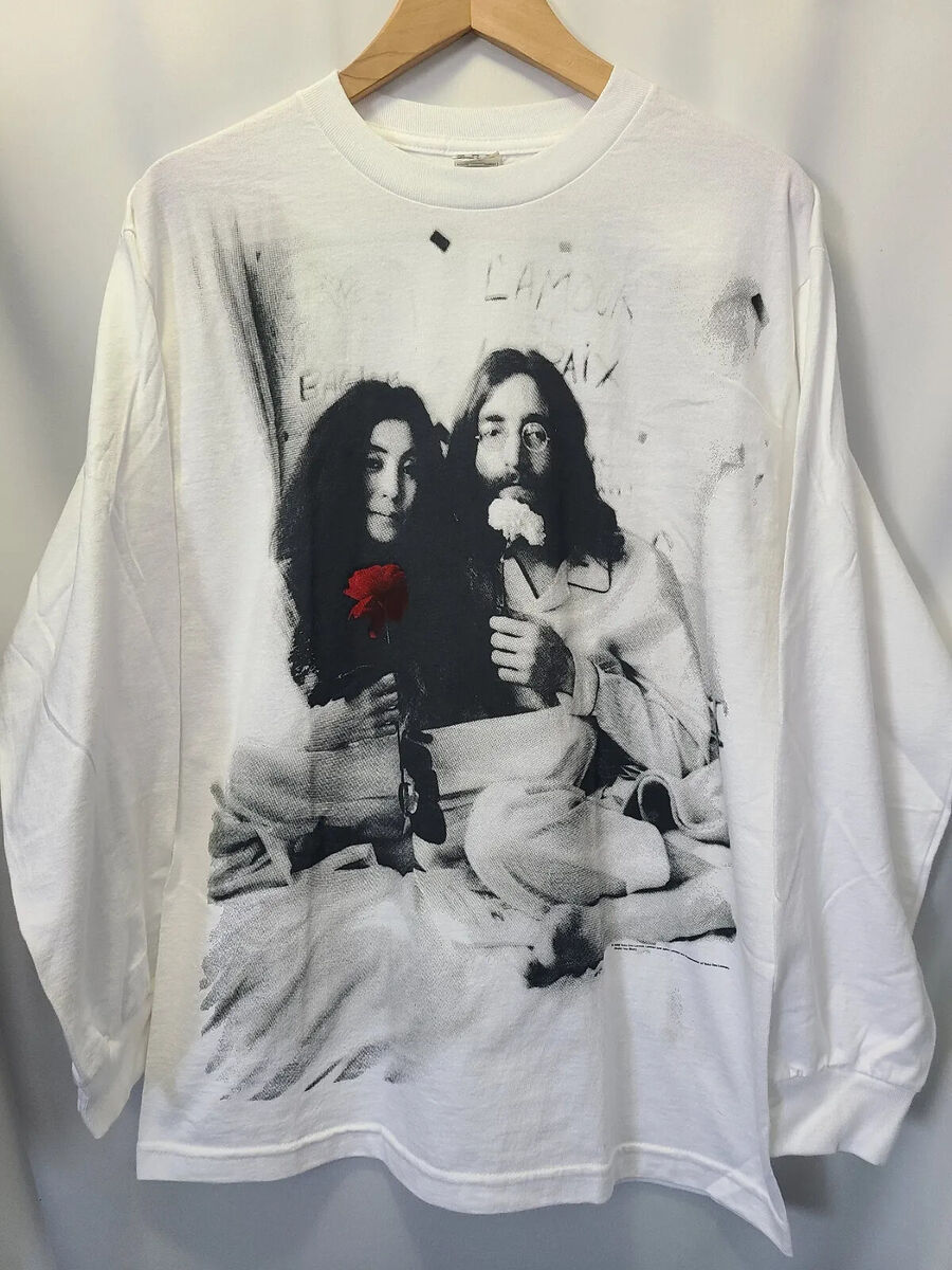 John Lennon Yoko Ono T-Shirt Long Sleeve Beatles RARE NOS John Lennon Yoko Ono T-Shirt Long Sleeve Beatles RARE NOS