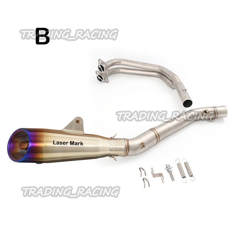 Silenciador de tubo de enlace de cabezal de sistema completo para Yamaha YZF R3 2015-2023 MT-03 DB Killer Foto 3 de 4