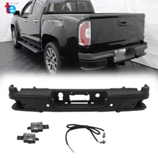 Steel Rear Step Bumper For Chevy Colorado GMC Canyon 2019-2021 With Sensor Holes