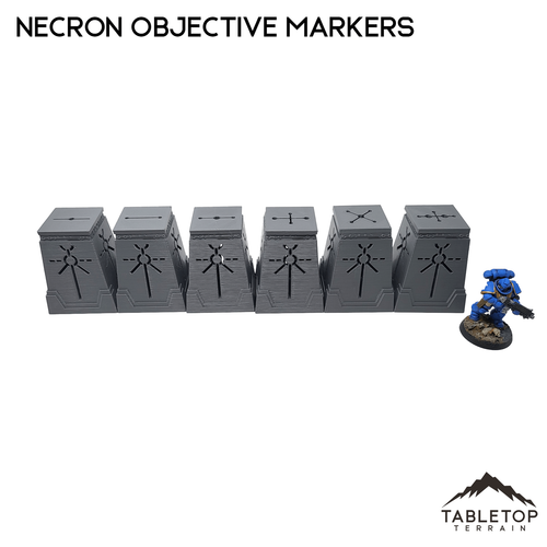 Marcatori per obiettivi Slumbering Machines - Grimdark Wargaming da tavolo - Foto 2 di 7
