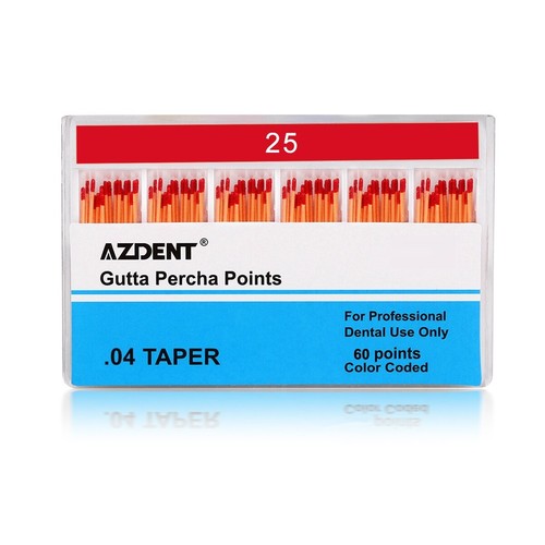AZDENT Dental Endo Gutta Percha Points Taper 0.02/0.04/0.06 15#-40# Root Canal - Picture 40 of 60